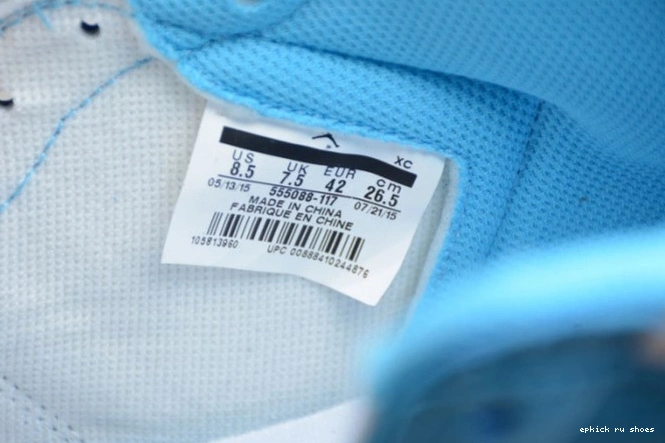 Rep 555088-117 Retro OG Jordan 1 High Air 'UNC' 0806